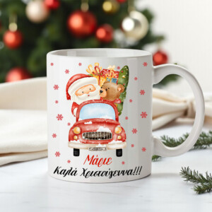 Santa Car - Christmas Mug